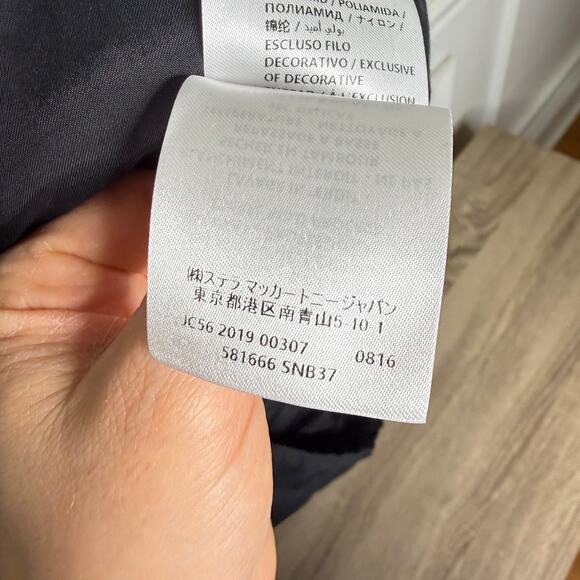 Stella McCartney Wool Black Stripe Puffer Made in Italy 36 NEW - Picture 11 of 16